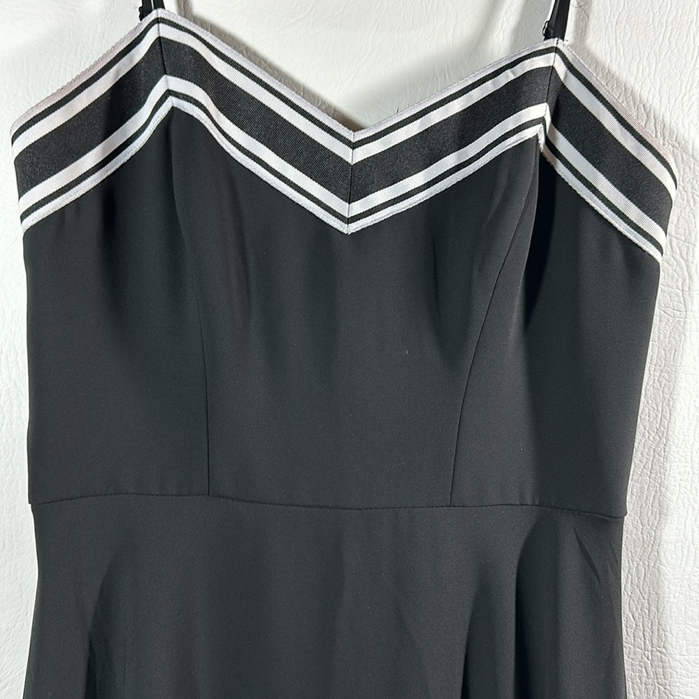 Ted Baker Fit Flare Striped MIDI Dress, 2 - Picture 2 of 7